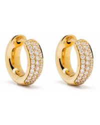 Tirisi - Pendientes de aro Amsterdam en oro amarillo de 18 ct con diamantes - Lyst