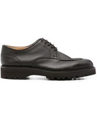 John Lobb - Land Leather Derby Shoes - Lyst