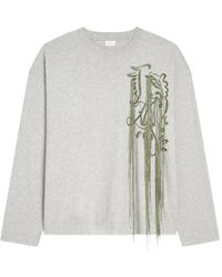 Dries Van Noten - Embroidered Cotton T-Shirt - Lyst