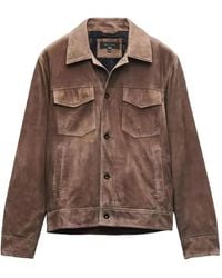 Rag & Bone - Suede Jacket - Lyst