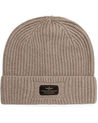 Aeronautica Militare - Ribbed-Knit Beanie Hat - Lyst