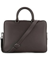 Kiton - Zip Top Handle Laptop Bag - Lyst