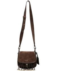 Prada - Fringe-Detail Suede Shoulder Bag - Lyst