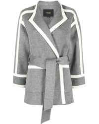 Maje - Belted Wool-blend Coat - Lyst