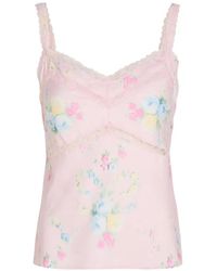 LoveShackFancy - Lirena Floral-Print Tank Top - Lyst