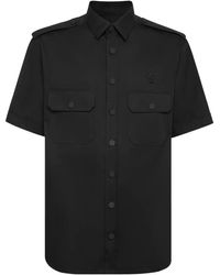 Philipp Plein - Logo-Appliqué Short-Sleeved Shirt - Lyst