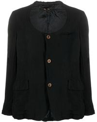 Comme des Garçons - Frayed Buttoned Twill Jacket - Lyst
