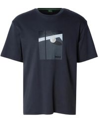BOSS - Camiseta Join Relaxed Grx Estampada - Lyst