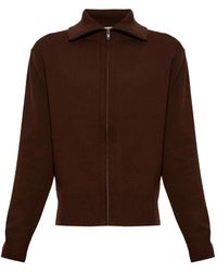 Entire studios - Zip-Up Collared Sweater - Lyst