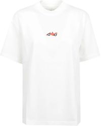 ALBERTO BRESCI - Embroidered Cotton T-Shirt - Lyst