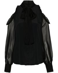 Pinko - Gamay Neck-tie Blouse - Lyst