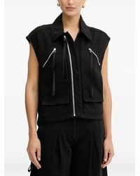 Pinko - Zip-fastening Pocket Gilet - Lyst