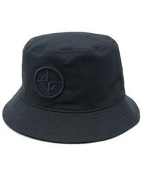 Stone Island - Compass-Embroidery Bucket Hat - Lyst