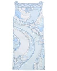 PUCCI - Orchidee-Print Silk Dress - Lyst