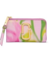 Marc Jacobs - The Blurred Floral Snapshot Floral-Print Wallet - Lyst