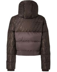 Fendi Monogram Bomber Jacket in Black | Lyst
