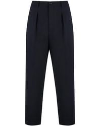 Giorgio Armani - Pleat-Detailing Tapered Trousers - Lyst