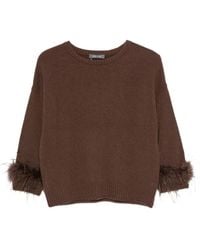 Philo-Sofie Cashmere - Feather-Trim Sweater - Lyst