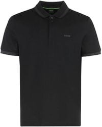 BOSS - Cotton Polo Shirt - Lyst
