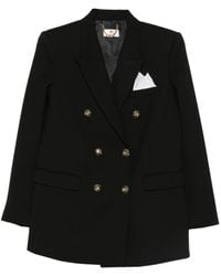 Elisabetta Franchi - Double-Breasted Blazer - Lyst