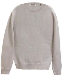 Alpha Studio - Jersey de canalé con cuello redondo - Lyst
