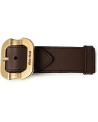 Miu Miu - Leren Armband - Lyst