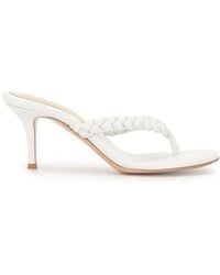 Gianvito Rossi - Tropea 70mm Braided Thong Mules - Lyst
