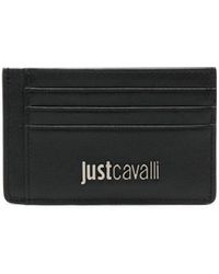 Just Cavalli - Logo-lettering Leather Cardholder - Lyst