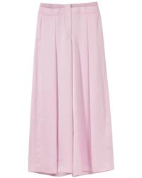 Genny - Envers Pleated Palazzo Pants - Lyst