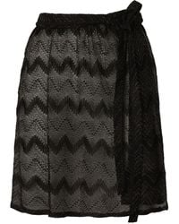Missoni - Minirock Aus Lamé Mit Zickzackmuster - Lyst
