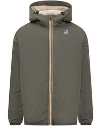 K-Way - Hooded Padded Jacket - Lyst