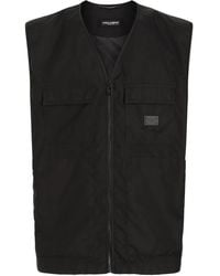 Dolce & Gabbana - Logo-Patch Gilet - Lyst