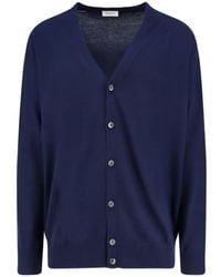 Bramani Cashmere - V-Neck Button-Up Cardigan - Lyst