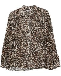 Imperial - Camisa Con Botones Y Estampado De Leopardo - Lyst