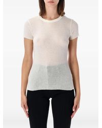James Perse - Ribbed-Knit T-Shirt - Lyst