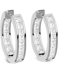 Apm Monaco - Pendientes De Aro Monaco Con Detalles De Cristal - Lyst