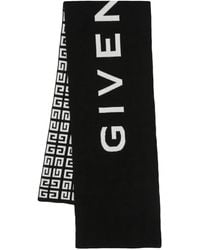 Givenchy - Écharpe Réversible À Logo En Intarsia - Lyst
