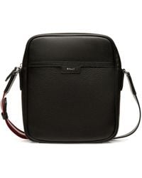 Bally - Code Leather Messenger Bag - Lyst