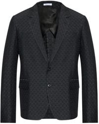 McQueen - Skull-Print Two-Button Blazer - Lyst