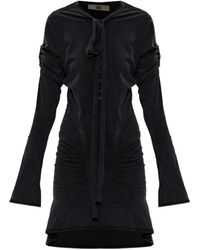 KNWLS - Vestido Fruncido Con Cordón - Lyst