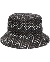 Emporio Armani - Monogram-print Bucket Hat - Lyst