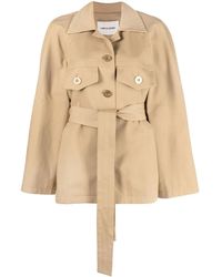 Low Classic - Trench Corto Con Cintura - Lyst