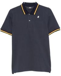 K-Way - Logo-Patch Polo Shirt - Lyst
