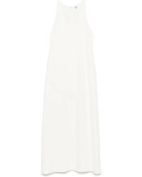 TOTEME - Sablé-Maxikleid Mit U-Ausschnitt - Lyst
