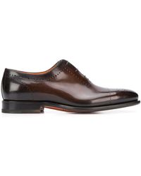 Santoni Levante Oxford Shoes - Brown