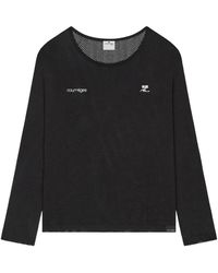 Courreges - Long-Sleeve Logo Top - Lyst