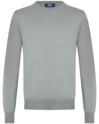 Fedeli - Crew-Neck Long-Sleeve Sweater - Lyst