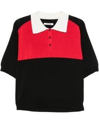Cordera - Colorblock Perforated-Detail Polo Top - Lyst