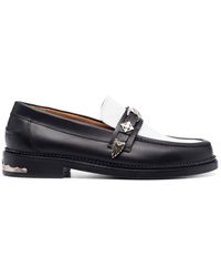 Toga Virilis - Plaque-detailing Two-tone Loafers - Lyst