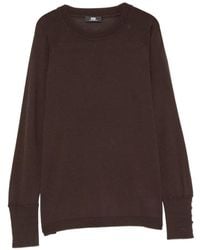 Alpha Studio - Pullover Mit Knopfmanschetten - Lyst